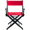 Filmcraft Pro Series Short Director's Chair (18", Black Frame, Red Canvas)