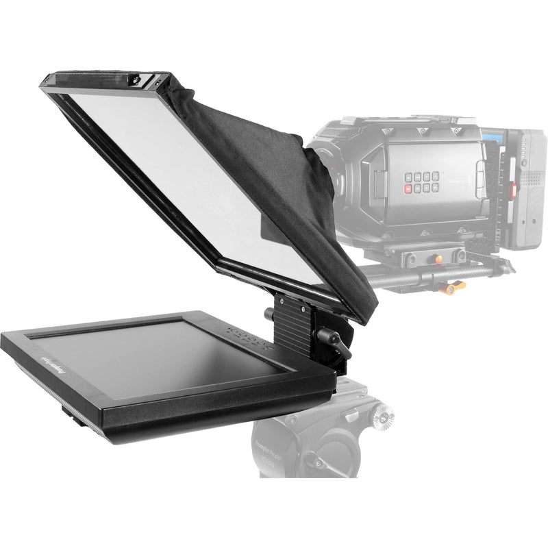Prompter People PAL12 Prompter Pal Teleprompter with Auto-Reversing Monitor, 12 x 12" Glass, and Camera Sled