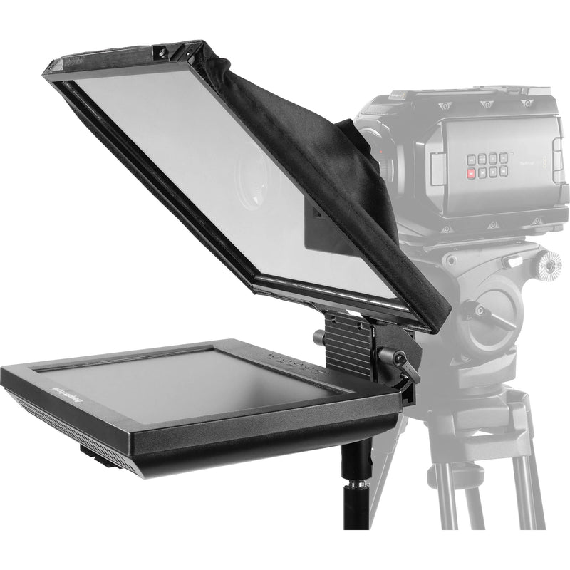 Prompter People PAL12 Prompter Pal Teleprompter with Auto-Reversing Monitor, 12 x 12" Glass, and Camera Sled