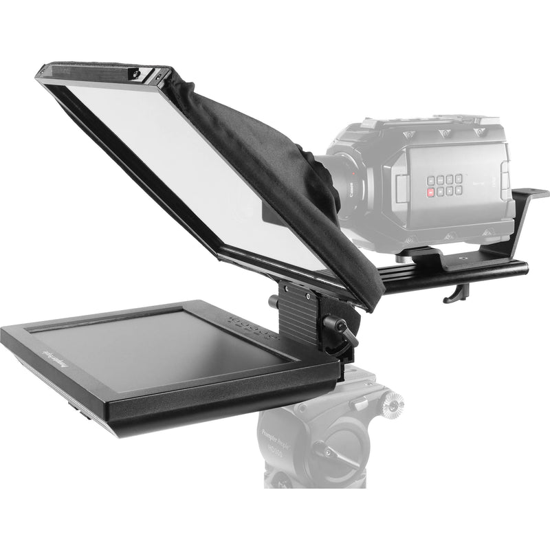 Prompter People PAL12 Prompter Pal Teleprompter with Auto-Reversing Monitor, 12 x 12" Glass, and Camera Sled