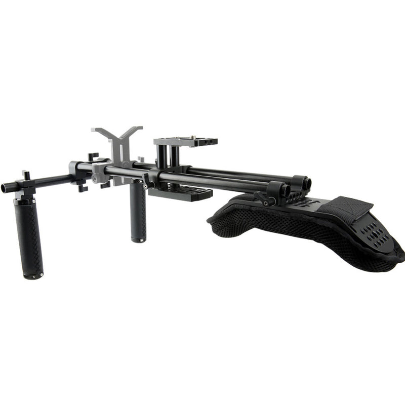 Niceyrig Sliding Shoulder Rig Support System with Camera/Camcorder Baseplate
