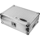 Odyssey Innovative Designs Universal 12" Format Extra Deep DJ Mixer XD Case (Silver Diamond Plated)