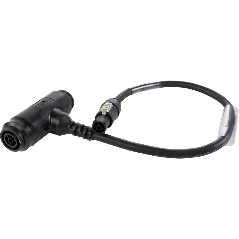 Lex Products True1 Tee Neutrik Inlet/Feed-Thru to Lex&#8209;Loc Nema 5&#8209;20 Connector Power Distribution System (18")