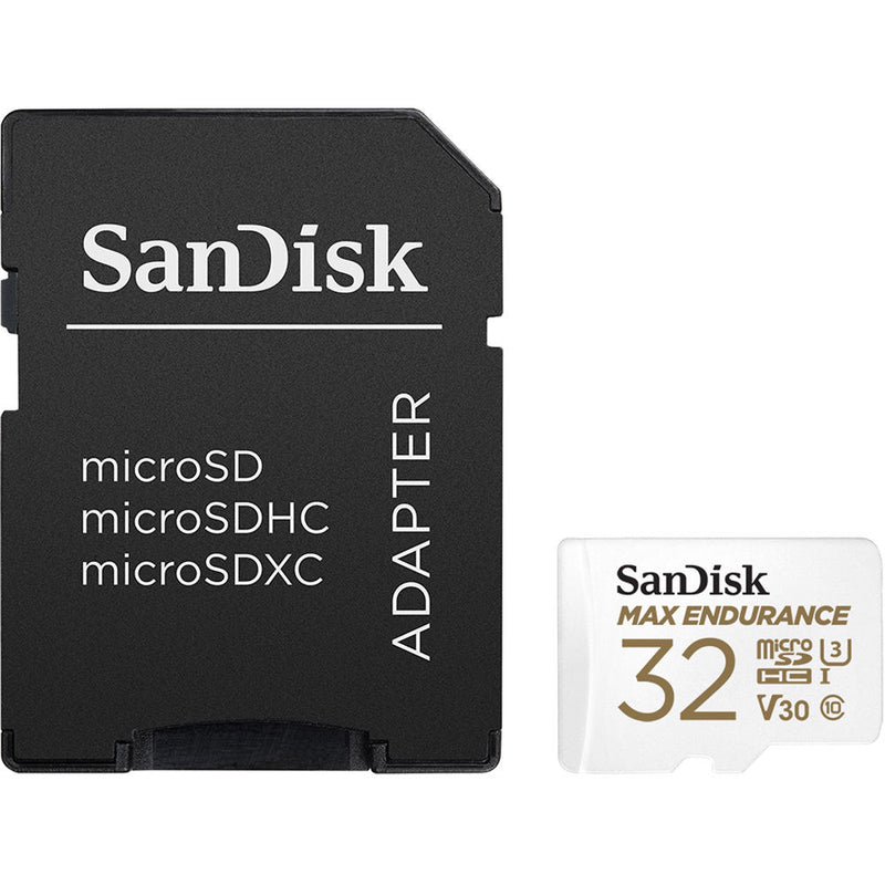 SanDisk 32GB MAX ENDURANCE UHS-I microSDHC Memory Card with SD Adapter