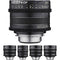 Rokinon XEEN CF Pro 5-Lens PL-Mount Cine Lens Kit