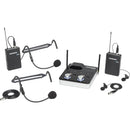 Samson Concert 288m Presentation Dual-Channel Wireless Lavalier & Headset Microphone System (K: 470 to 494 MHz)