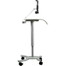 CTA Digital Height-Adjustable Rolling Security Medical Workstation Cart for 7-14" Tablets