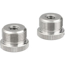 CAMVATE 5/8"-27 Male to 1/4"-20 Female Microphone Screw Adapters (2-Pack)