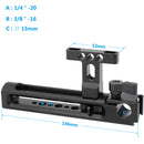 CAMVATE Balancing 1/4"-20 Mount Top Handle with 15mm Rod Clamp