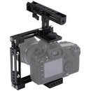 CAMVATE Half Cage with Top Cheese Handle for DSLR or Mirrorless Cameras