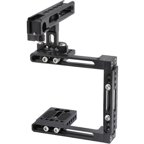 CAMVATE Half Cage with Top Cheese Handle for DSLR or Mirrorless Cameras