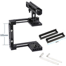 CAMVATE Half Cage with Top Cheese Handle for DSLR or Mirrorless Cameras