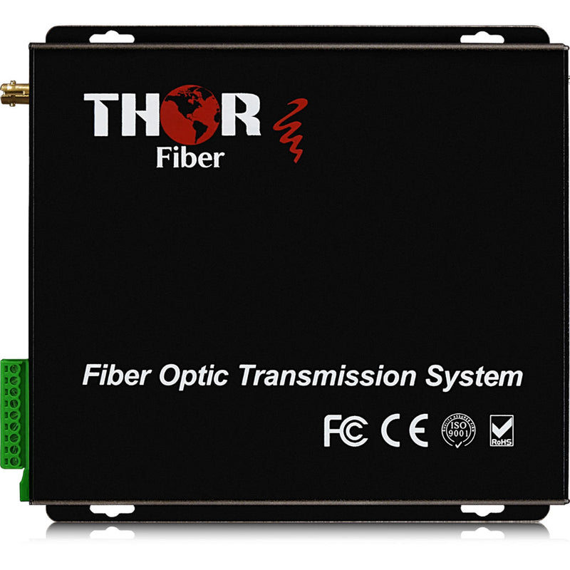Thor 4-Channel Bi-Directional Analog Audio over One Fiber Transmitter and Receiver Kit