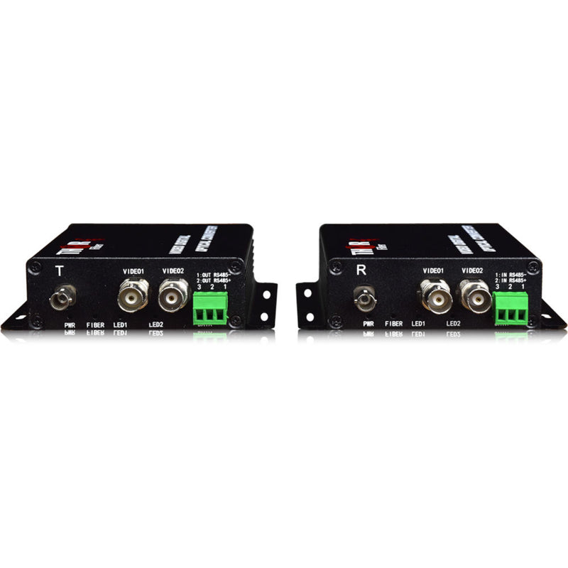 Thor 2-Channel Composite Video over Fiber Transmitter and Receiver Kit