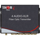 Thor 4-Channel XLR Audio over One Fiber Transmitter and Receiver Kit
