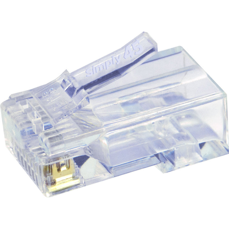 Simply45 Cat 5e UTP Unshielded RJ45 Pass-Through Modular Plug (100-Piece Jar)