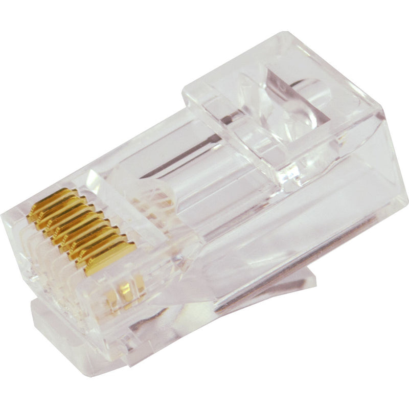 Simply45 Cat 6a UTP Unshielded RJ45 Pass-Through Modular Plug (100-Piece Jar)