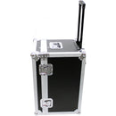 ProX Roll-Away Utility Case with Retractable Handle and Low-Profile Recessed Wheels (Black)