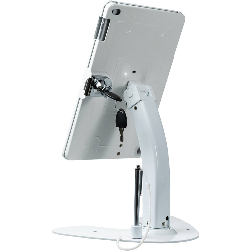 CTA Digital Kiosk Stand with Locking Case & Cable for iPad 10.2" (7th Gen, White)