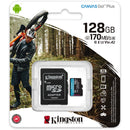 Kingston 128GB Canvas Go! Plus UHS-I microSDXC Memory Card with SD Adapter