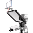 Prompter People Prompter Pal PAL12-iPAD-FS Freestanding Teleprompter with Tablet Cradle, 12x12" Glass, and Stand