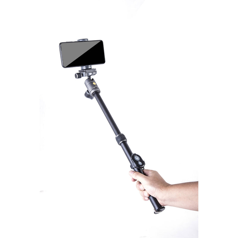 Vanguard VEO 3 GO 204AB Aluminum Tripod/Monopod with T-45 Ball Head, Smartphone Connector, and Bluetooth Remote