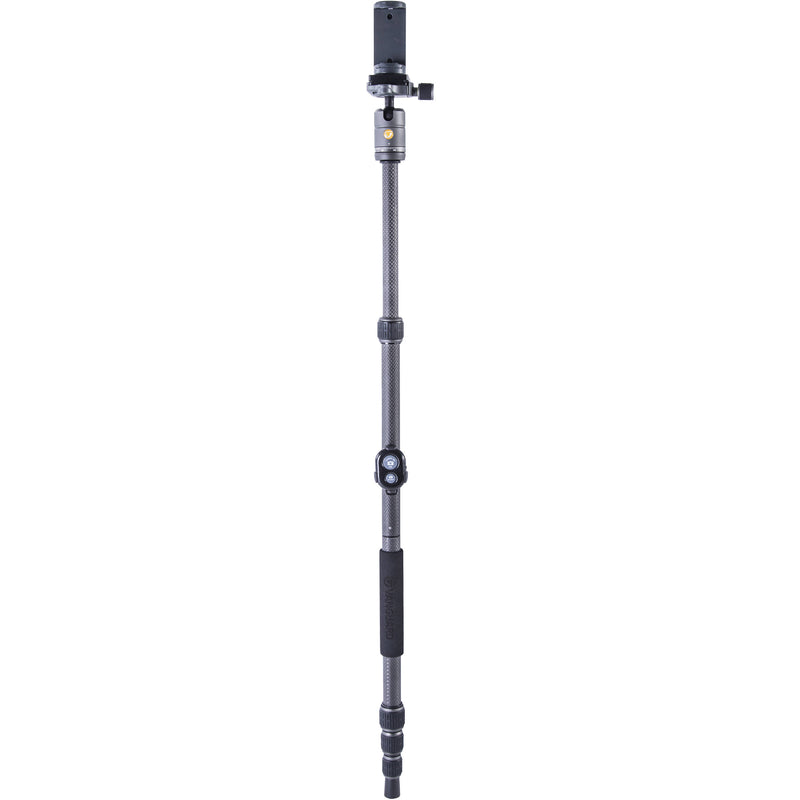 Vanguard VEO 3 GO 204CB Carbon Fiber Tripod/Monopod with T-45 Ball Head, Smartphone Connector, and Bluetooth Remote