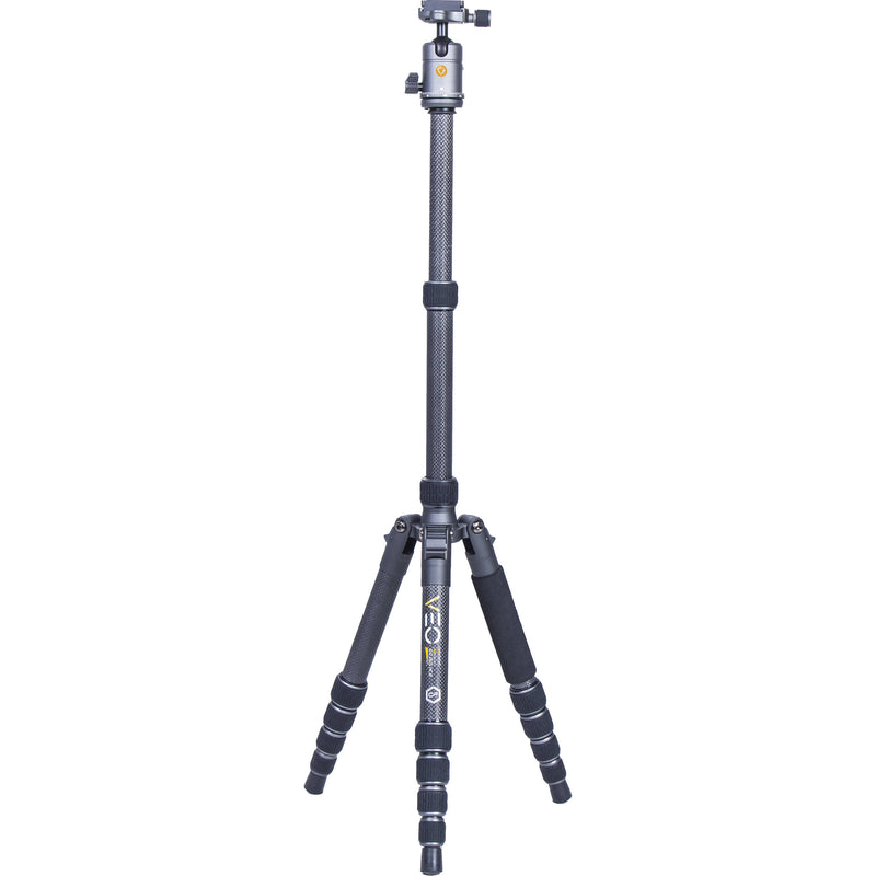 Vanguard VEO 3 GO 265HCB Carbon Fiber Tripod/Monopod with BH-120 Ball Head, Smartphone Connector, and Bluetooth Remote