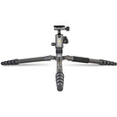 Vanguard VEO 3 GO 265HCB Carbon Fiber Tripod/Monopod with BH-120 Ball Head, Smartphone Connector, and Bluetooth Remote