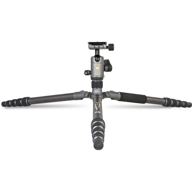 Vanguard VEO 3 GO 265HCB Carbon Fiber Tripod/Monopod with BH-120 Ball Head, Smartphone Connector, and Bluetooth Remote