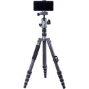 Vanguard VEO 3 GO 265HCB Carbon Fiber Tripod/Monopod with BH-120 Ball Head, Smartphone Connector, and Bluetooth Remote