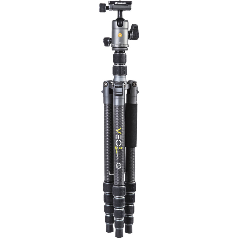 Vanguard VEO 3 GO 265HCB Carbon Fiber Tripod/Monopod with BH-120 Ball Head, Smartphone Connector, and Bluetooth Remote