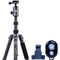 Vanguard VEO 3 GO 235CB Carbon Fiber Tripod/Monopod with T-50 Ball Head, Smartphone Connector, and Bluetooth Remote