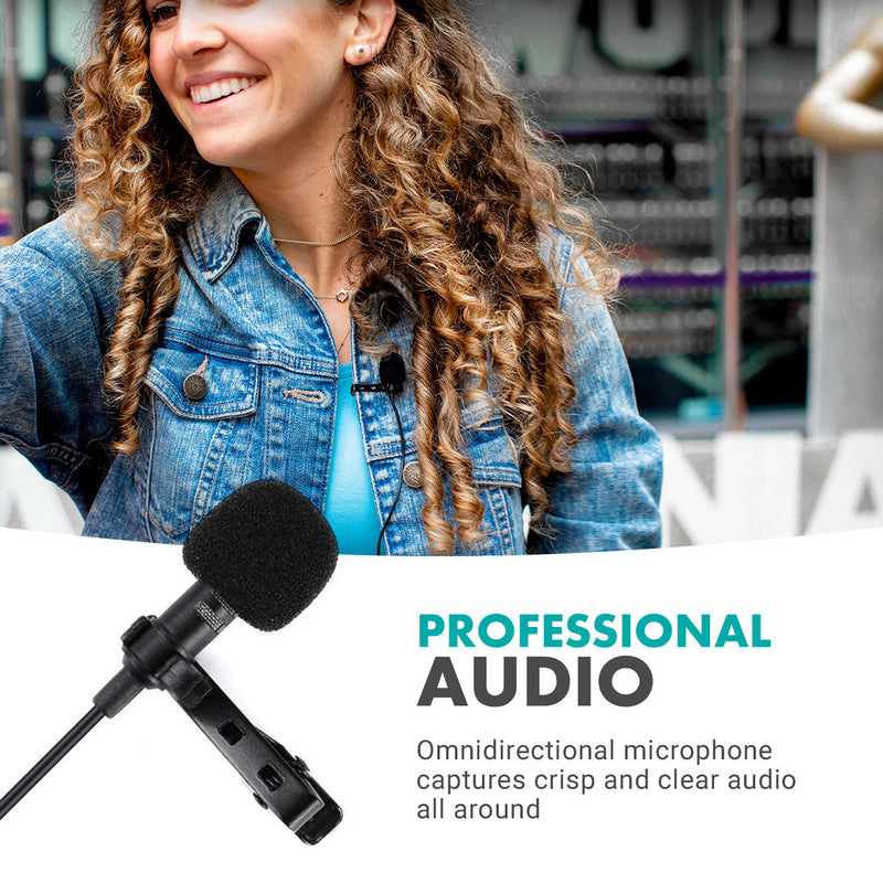 Movo Photo WMX-1 Wireless Lavalier Microphone System (2.4 GHz)