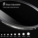 K&F Concept Variable Fader ND2-ND400 Filter (37mm)