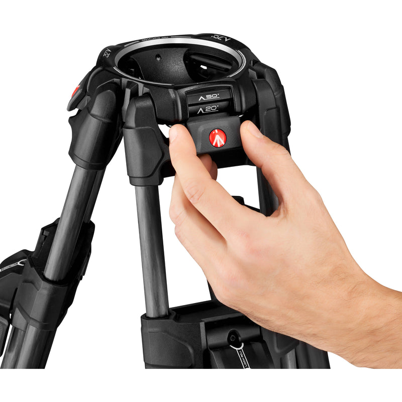 Manfrotto 645 FAST Twin Leg Video Tripod with Ultra L-Lock Mechanism (Carbon Fiber)