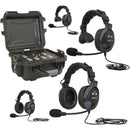 Eartec TCS-4000PL Wired Intercom with 4 Headsets (2 Single-Eared, 2 Dual-Eared)