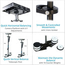 FLYCAM 5000 Stabilizer with Sliding QR Platform, Table Clamp, Arm Brace, and Comfort Arm & Vest