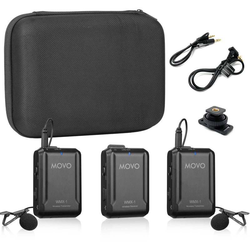 Movo Photo WMX-1 Wireless Lavalier Microphone System (2.4 GHz)