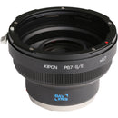 KIPON Baveyes 0.7x Lens Mount Adapter for Pentax 6x7-Mount Lens to Sony-E Mount Camera