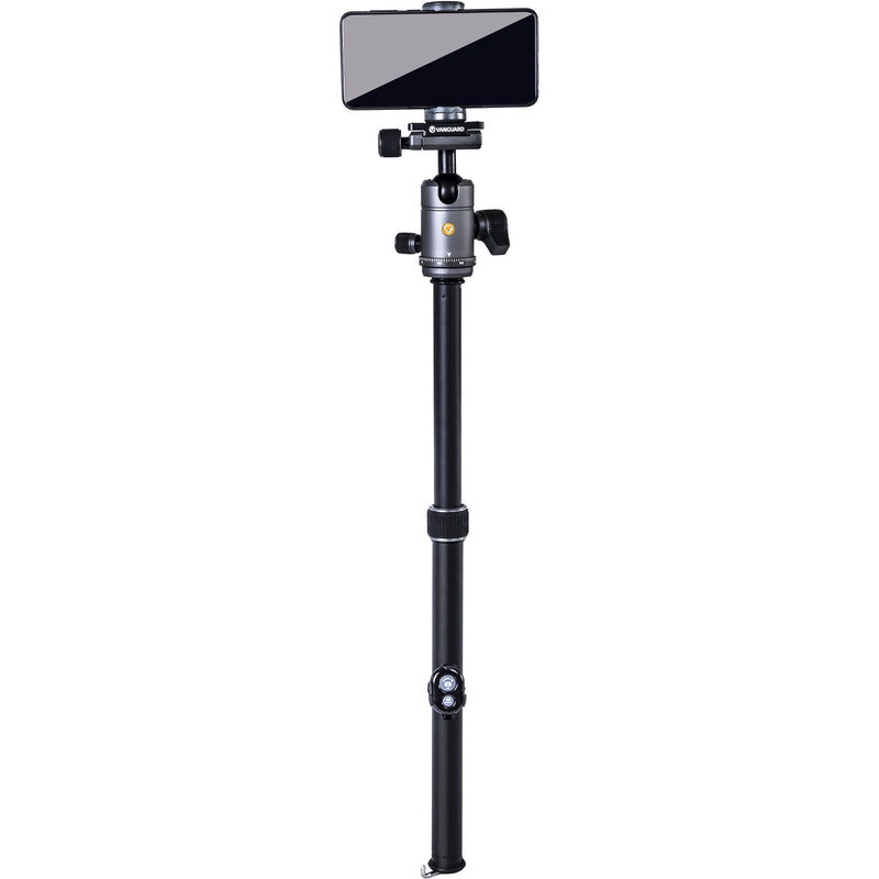 Vanguard VEO 3 GO 265HAB Aluminum Tripod/Monopod with BH-120 Ball Head, Smartphone Connector, and Bluetooth Remote