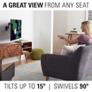 SANUS VSF716 Full-Motion Wall Mount for 19 to 40" Displays (Black)