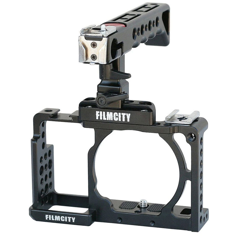 FILMCITY DSLM Video Cage with Top Handle for Select Sony Mirrorless