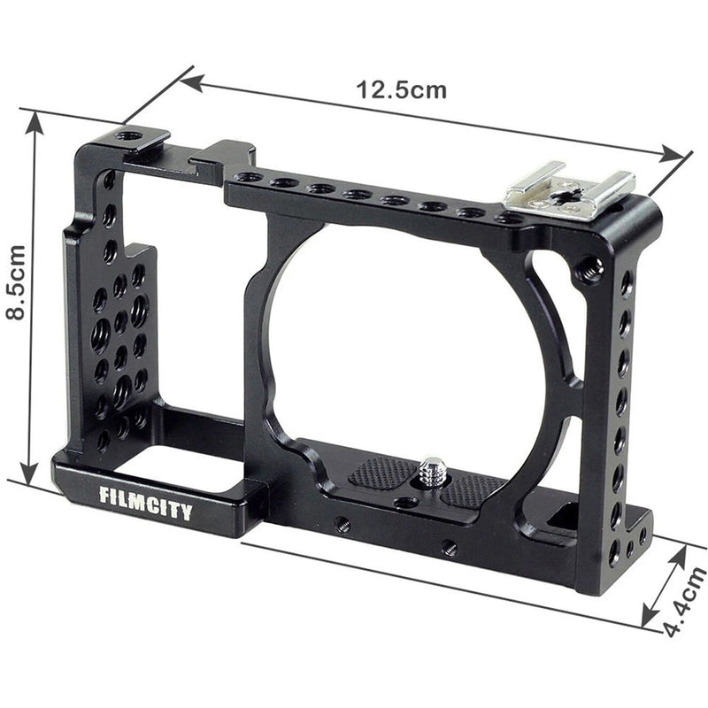 FILMCITY DSLM Video Cage with Top Handle for Select Sony Mirrorless