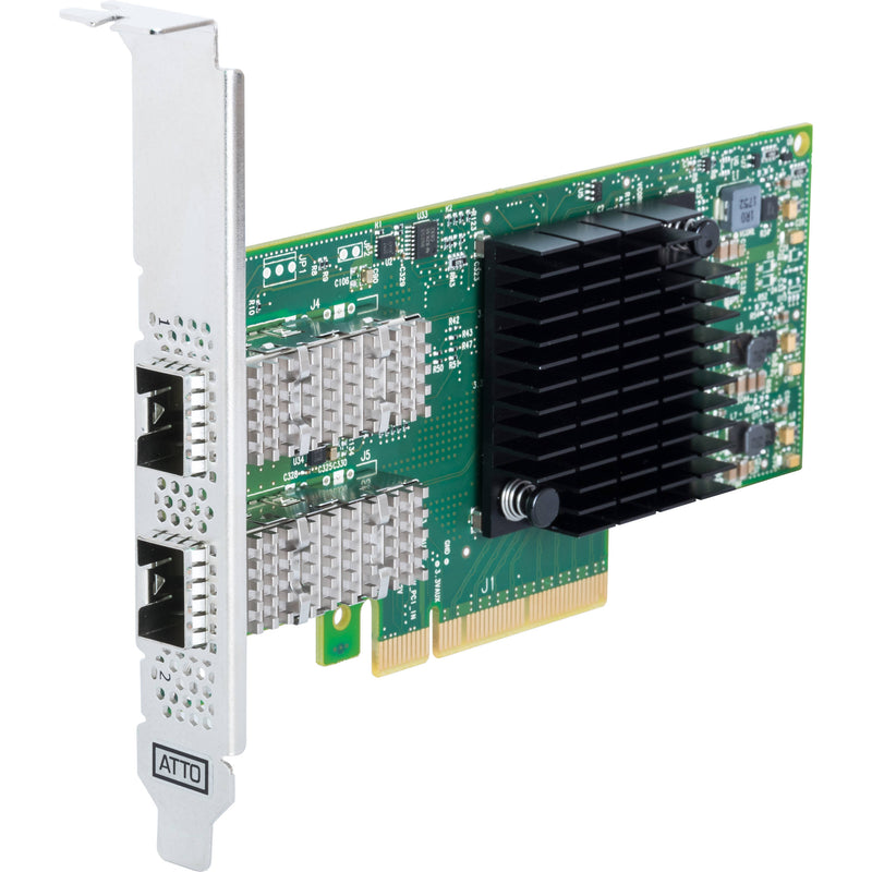 ATTO Technology FastFrame 3 N322 Dual 25G Ethernet SFP28 PCIe Network Adapter