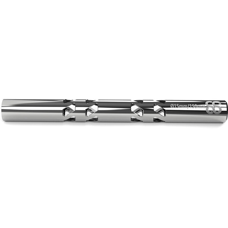 8Sinn 15mm Threaded Stainless Steel Rod with Cutouts (Single, 5.9")