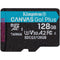 Kingston 128GB Canvas Go! Plus UHS-I microSDXC Memory Card