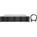 QNAP 12-Bay 2U Rackmount JBOD Expansion Unit with Redundant Power Supply