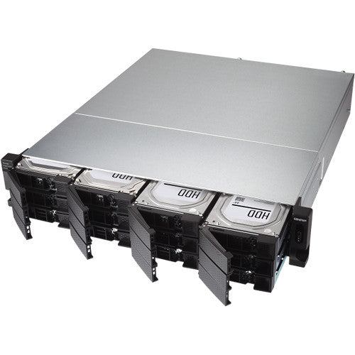 QNAP 12-Bay 2U Rackmount JBOD Expansion Unit with Redundant Power Supply