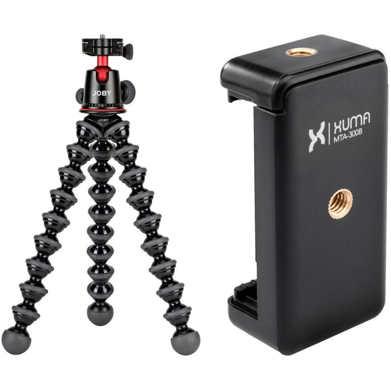 JOBY GorillaPod 5K Flexible Mini-Tripod and Xuma Smartphone Mount Kit